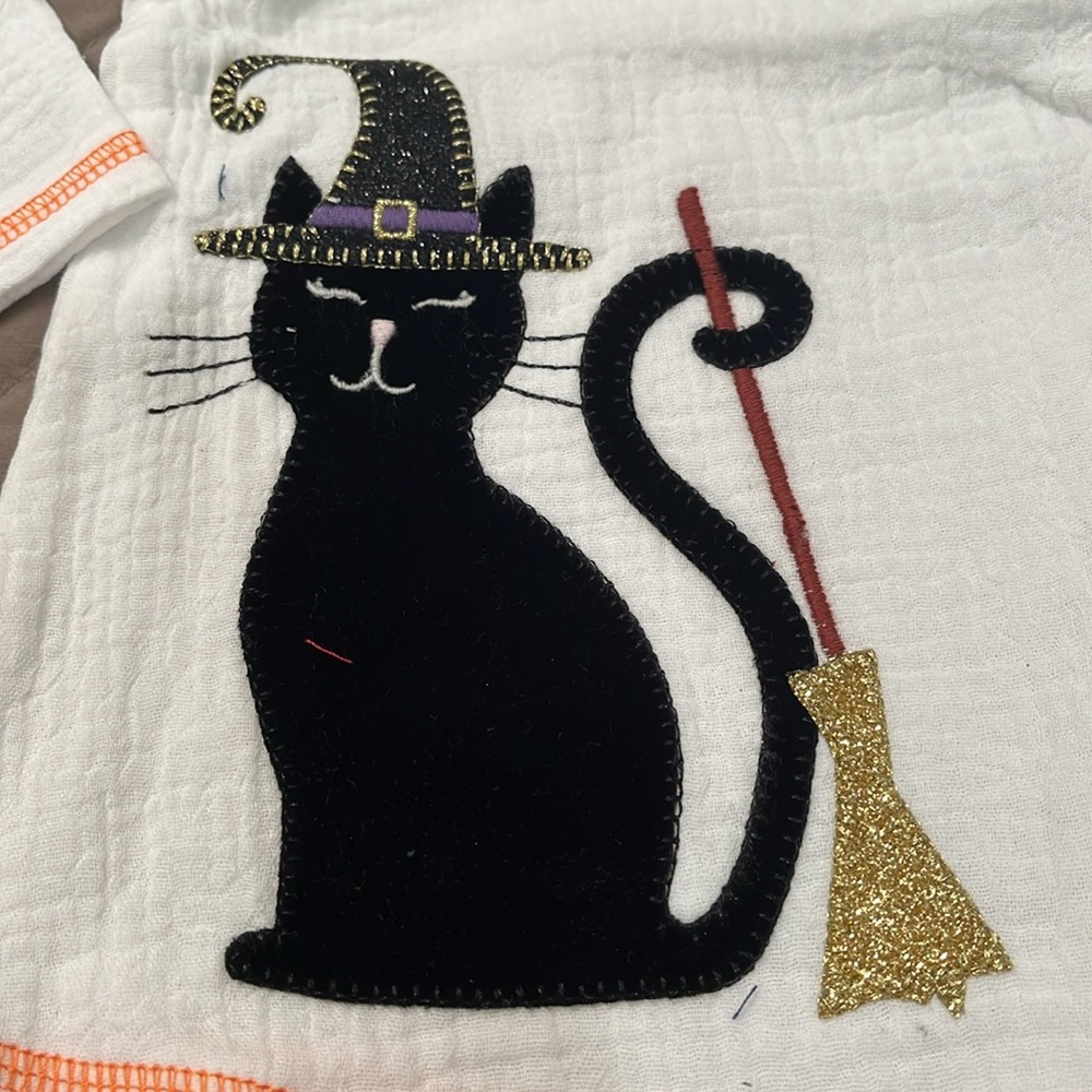 Mud Pie Baby Girl Black Cat Tunic and Legging Set/NWT/12-18M - Picture 3 of 14